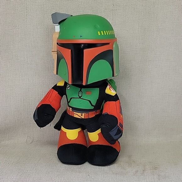 Star Wars Mattel The Book of Boba Fett Plush Plastic Helmet Disney Plus 12” - Picture 1 of 9